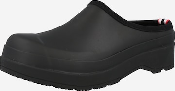 HUNTER Clogs in Schwarz: predná strana