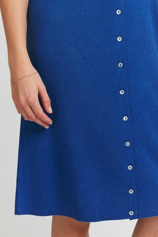 PULZ Jeans Gebreide jurk 'SARA' in Blauw