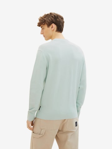 TOM TAILOR DENIM Sweater in Green