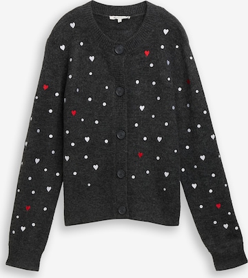 pilka TOM TAILOR DENIM Kardiganas: priekis