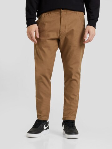 G-STAR Slimfit Chinohousut 'Bronson 2.0' värissä ruskea: etupuoli