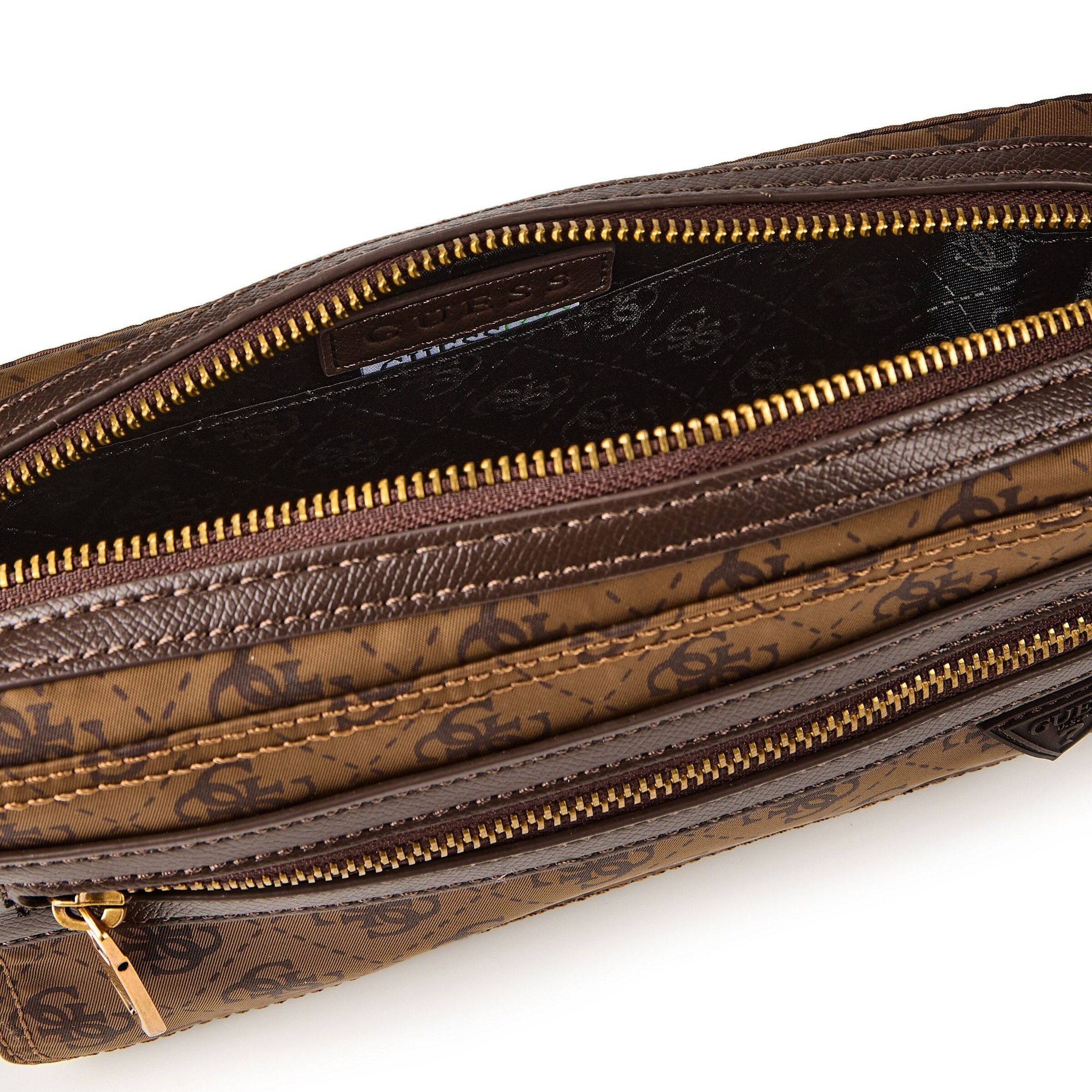 GUESS Schoudertas 'Berlin' in Bruin