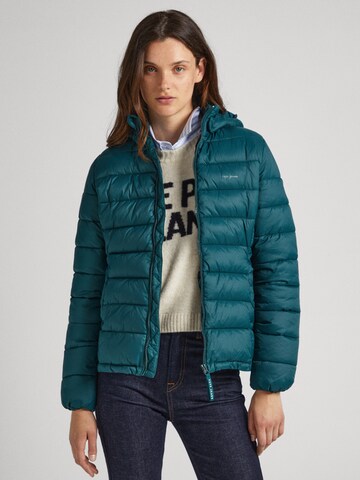 Pepe Jeans Winter Jacket 'MADDIE' in Green: front