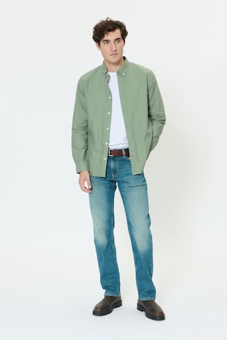 Matinique Regular fit Business shirt 'Trostol' in Green