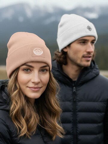 Neverless Beanie 'Mountain' in Pink