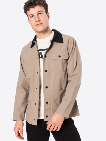 VANS Regular Fit Jacke 'Drill Chore' in Beige: predná strana