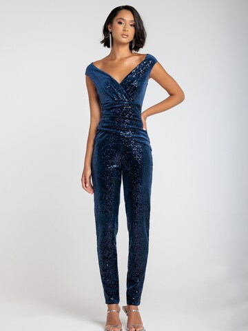 GODDIVA Jumpsuit in Blau: Vorderseite