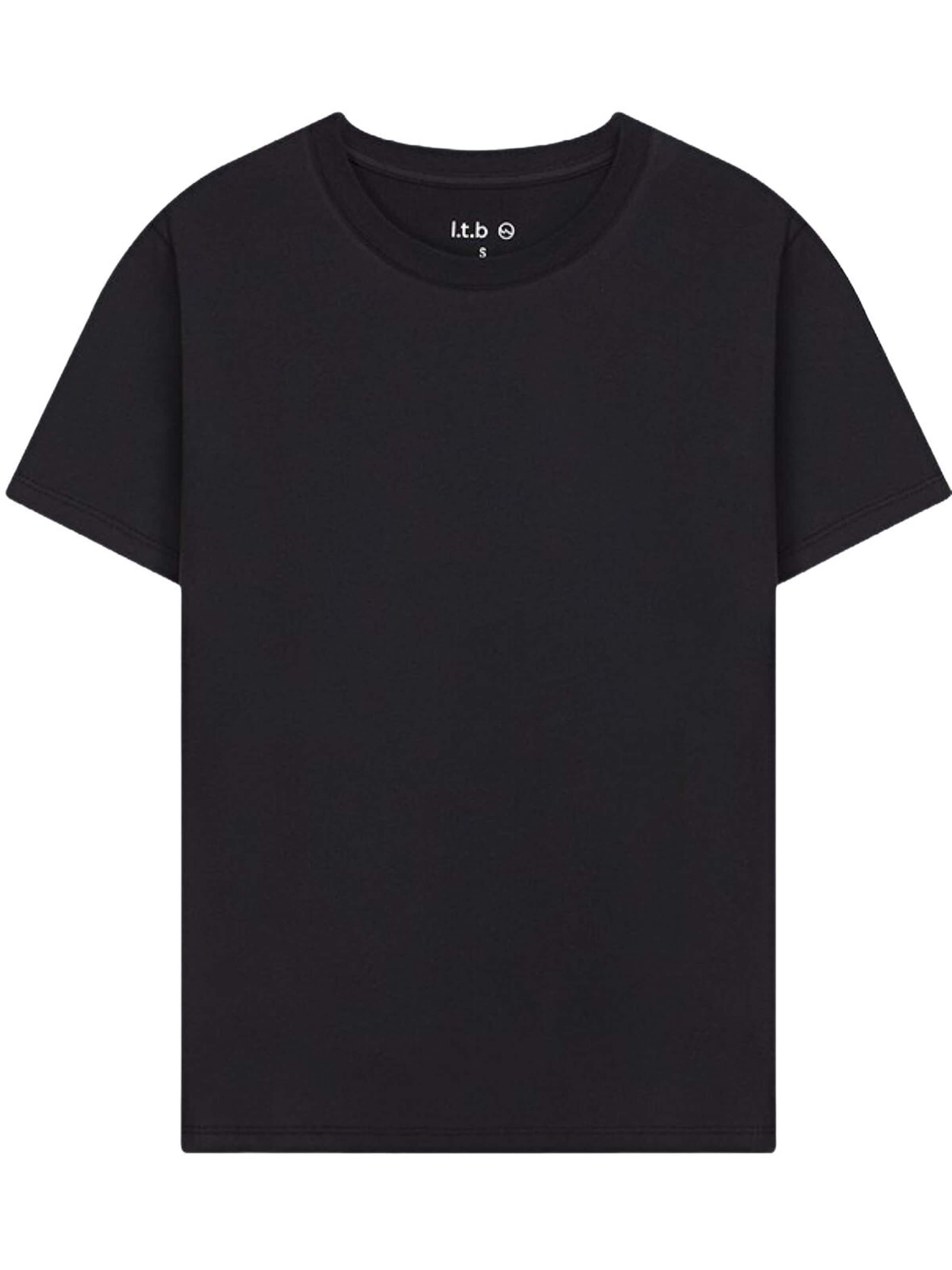 LTB Jeans - Camiseta 'Basic T-Shirt' en negro: frente