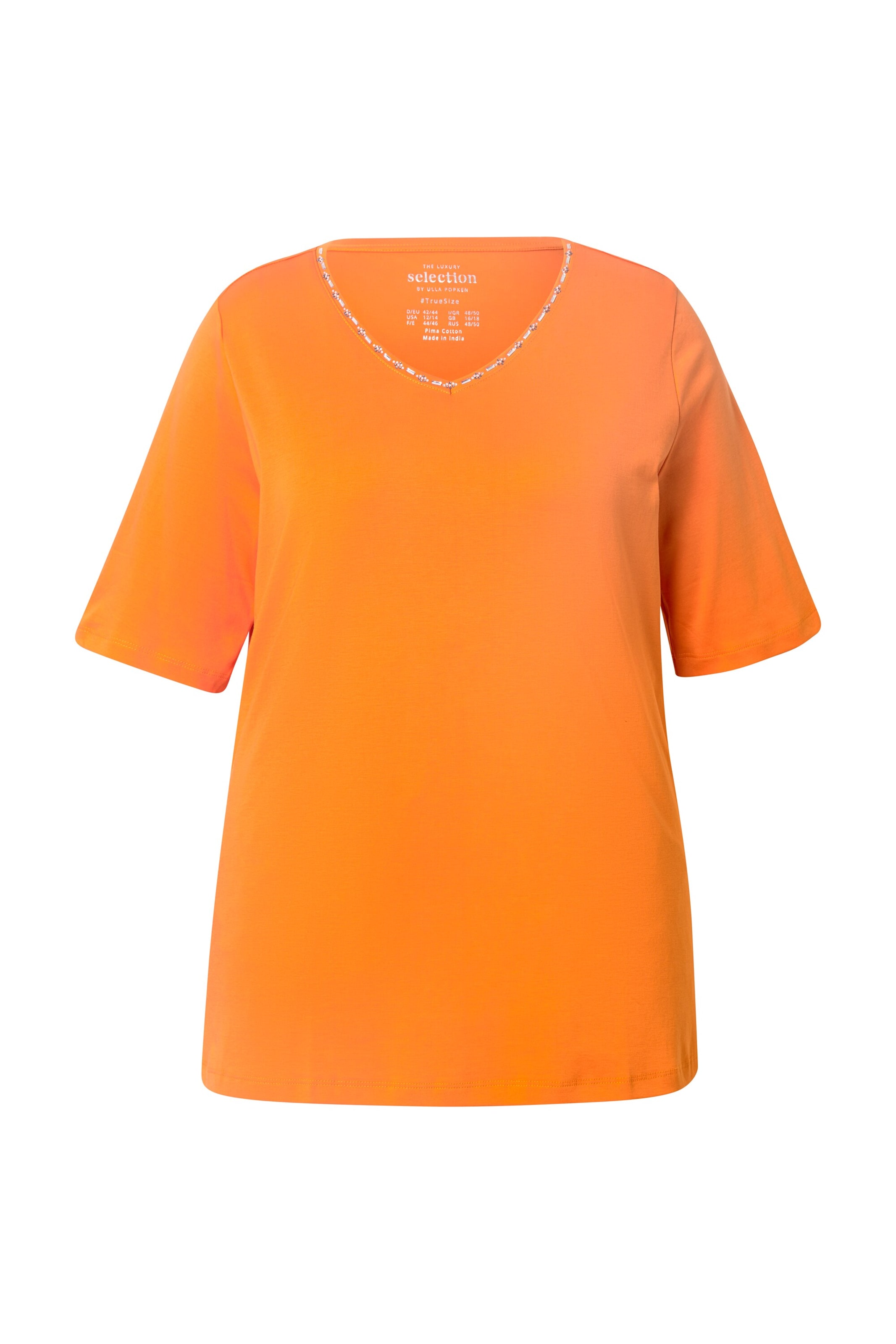 Ulla Popken Shirt in Oranje: voorkant