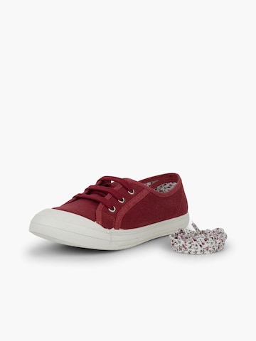 Baskets Pisamonas en rouge : devant