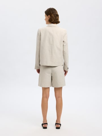 SELECTED Wide leg Broek in Beige
