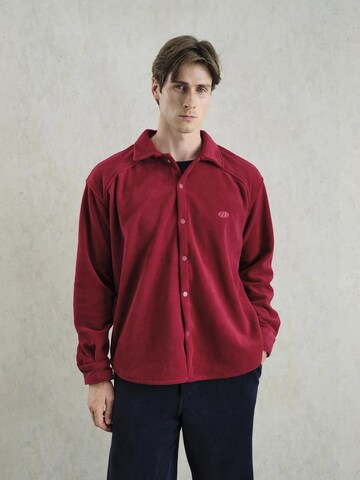 Giesto Comfort fit Button Up Shirt in Red