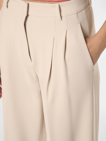 Cambio Regular Pleat-Front Pants 'Anny' in Beige