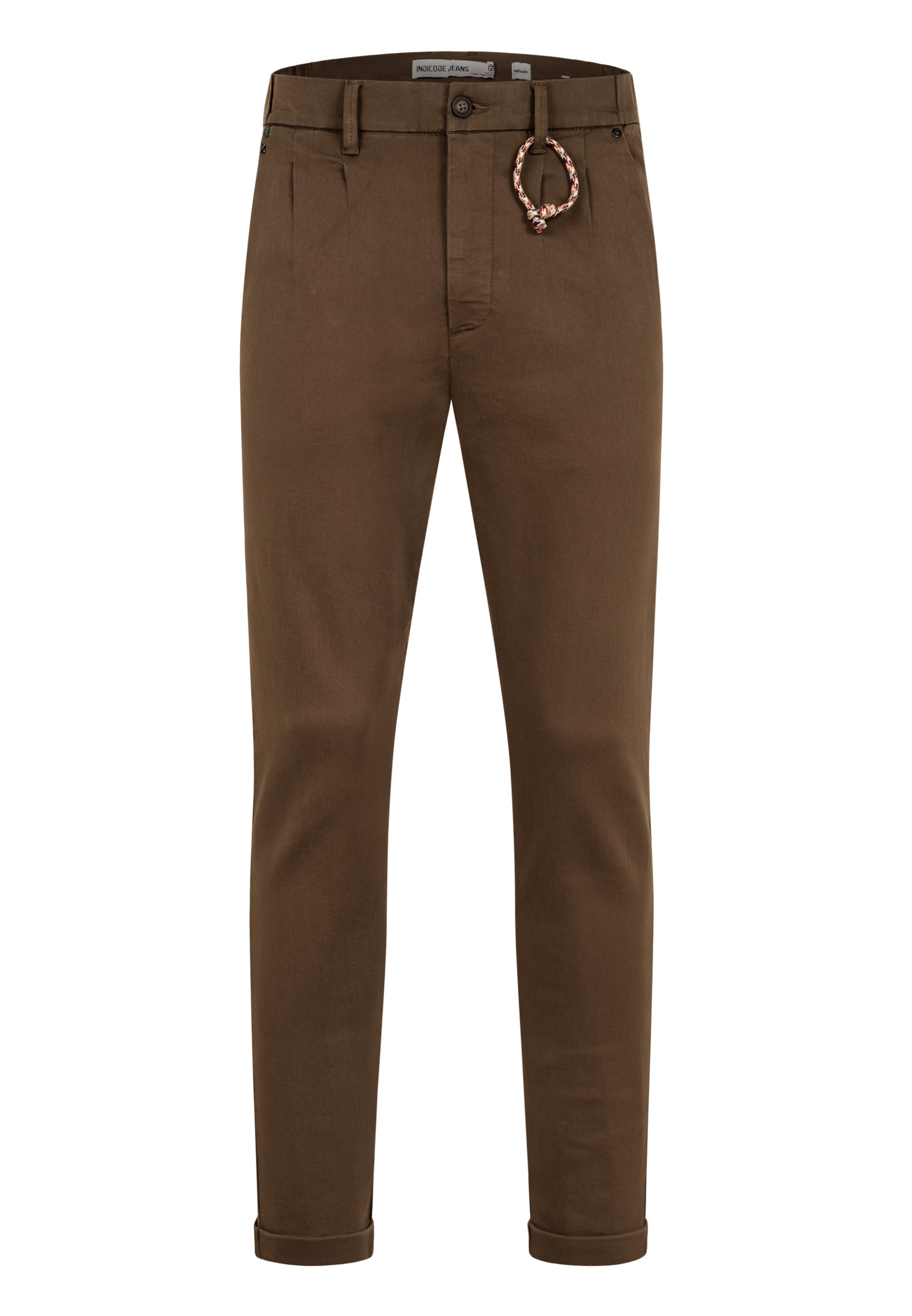 INDICODE JEANS Chino 'Knutzon' in Groen: voorkant