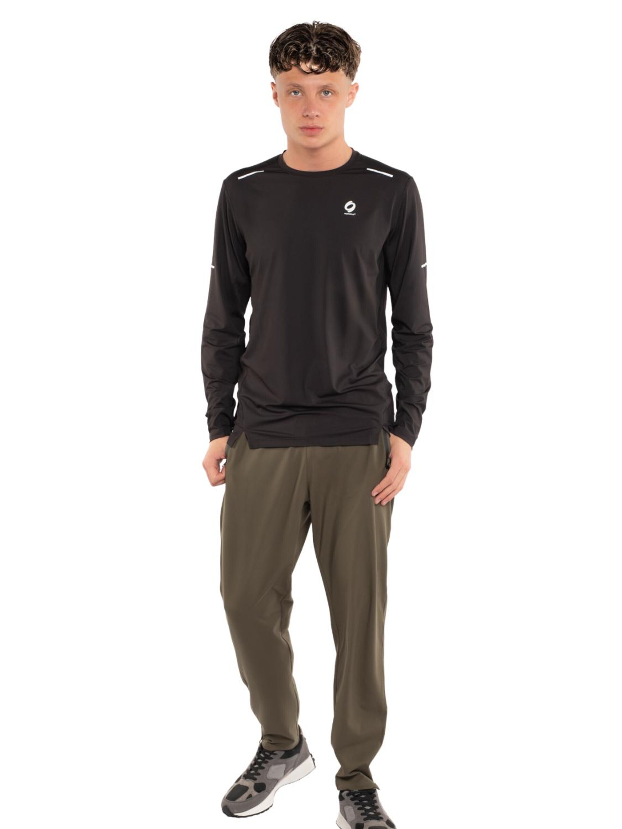 mymotus Functioneel shirt 'Mymotus® Men, black, reflective details' in Zwart