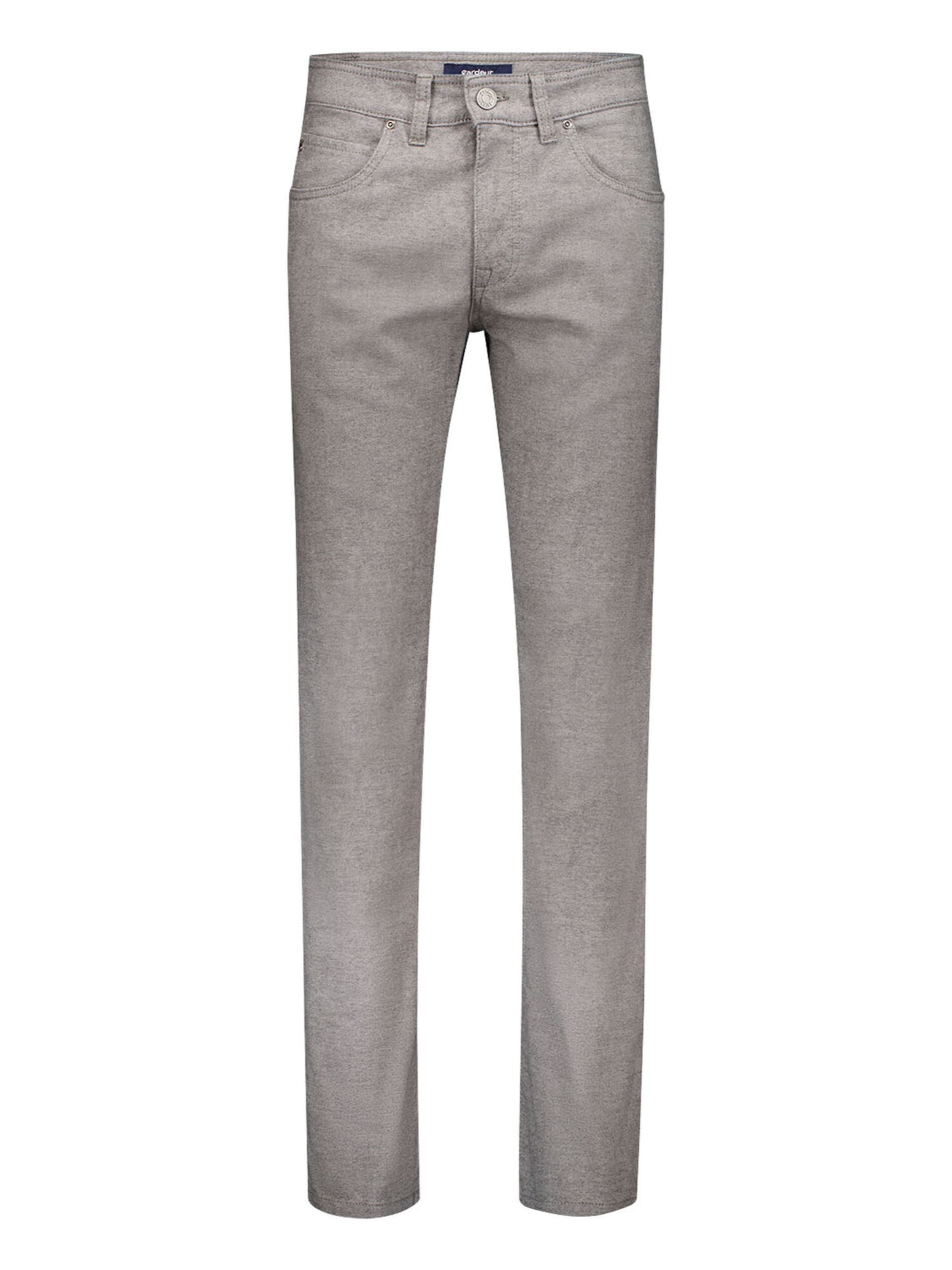 Gardeur Slimfit Broek 'Bill' in Grijs: voorkant