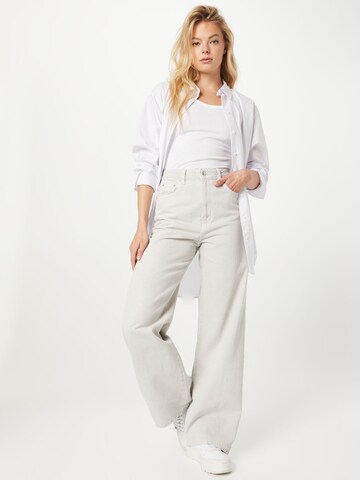 Gina Tricot Wide Leg Jeans 'Idun' in Grau