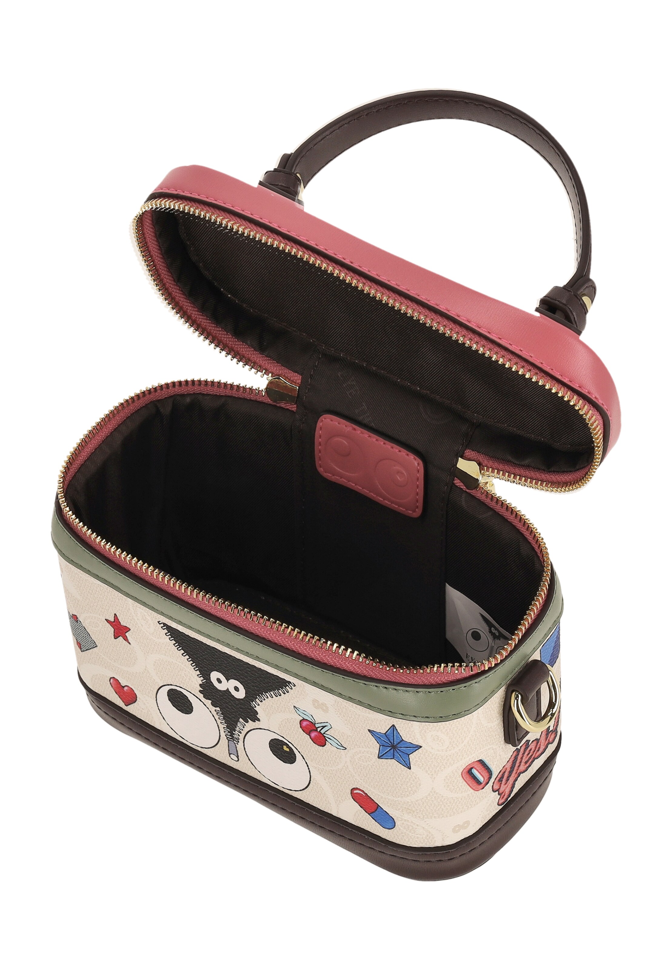 MYMO - Malas de tiracolo 'Pop Eyetheme' em branco