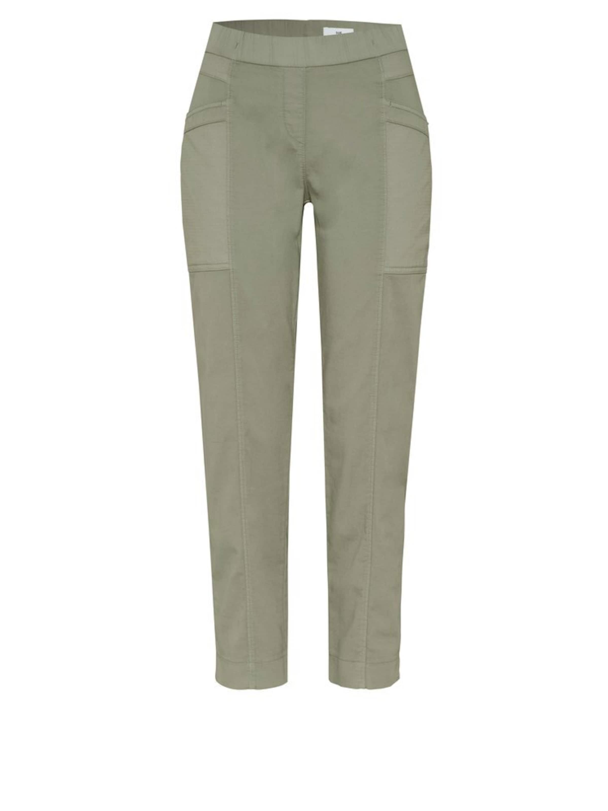 TONI Tapered Bundfaltenhose 'Sue' in Grün: Vorderseite