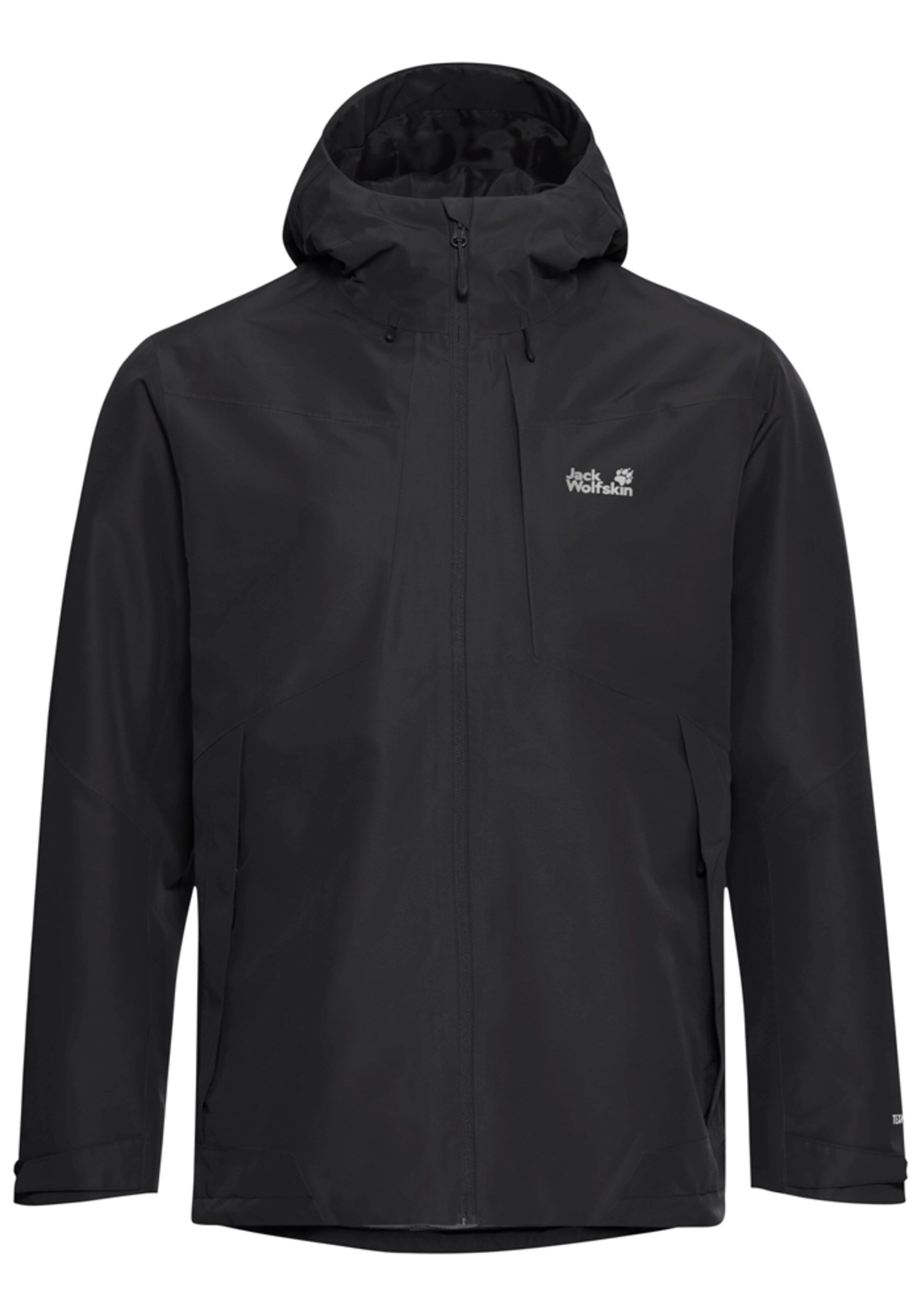 JACK WOLFSKIN Performance Jacket in Black: front