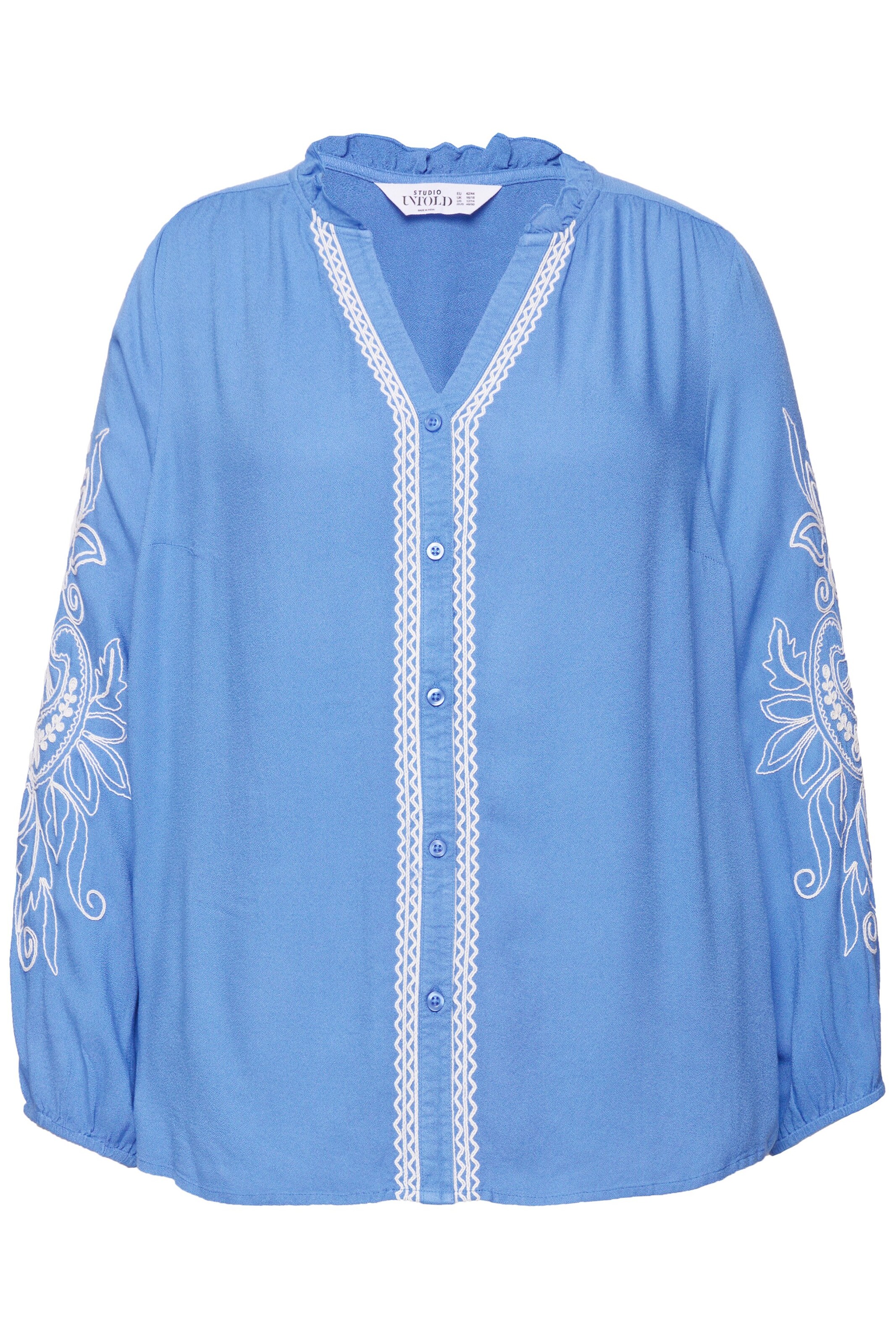 Studio Untold Bluse in Blau: Vorderseite