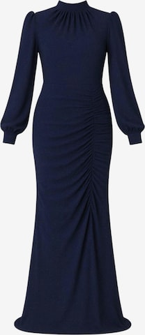 fashionshowcase Avondjurk 'RÜYA' in Blauw: voorkant