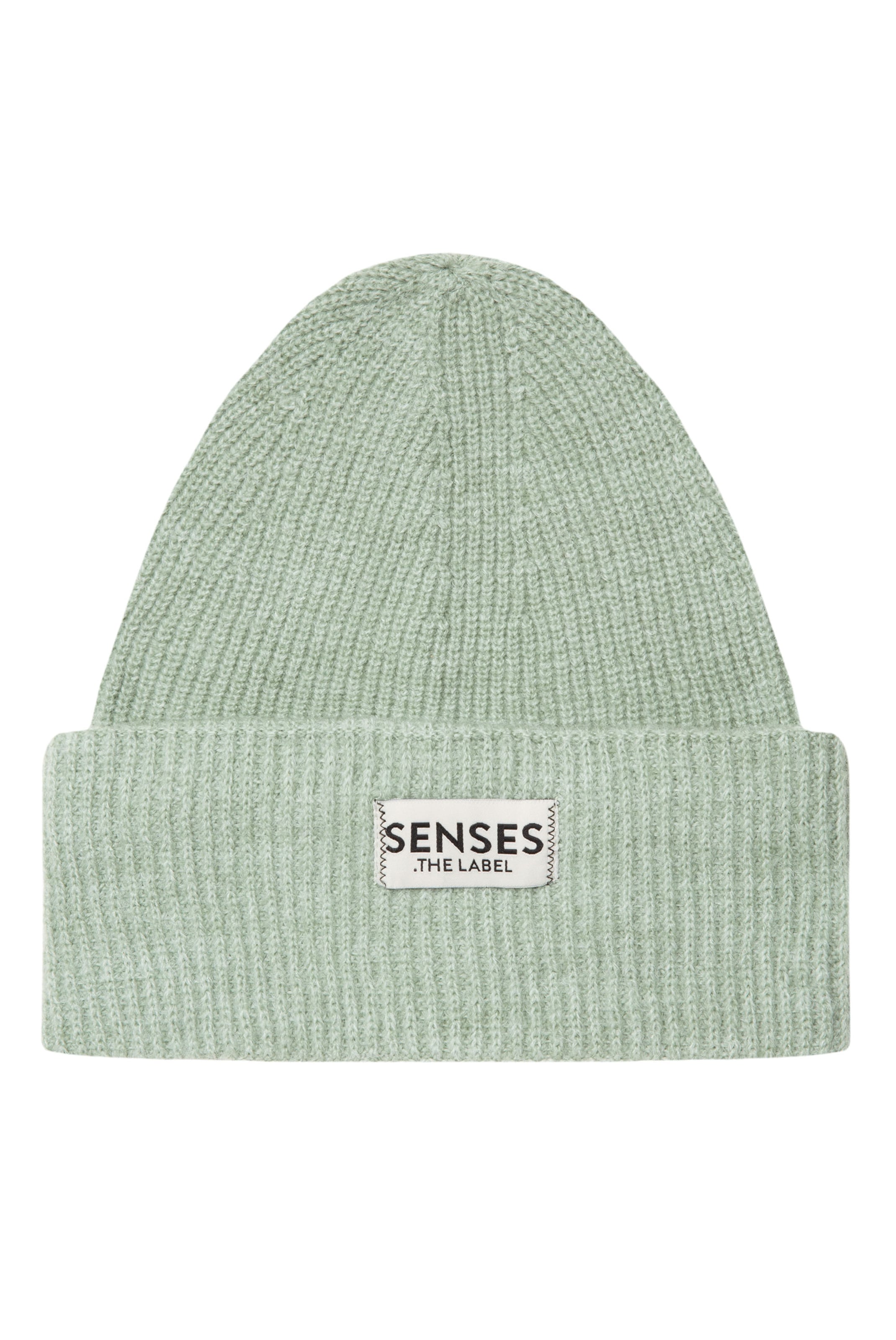 SENSES.THE LABEL Beanie in Green: front