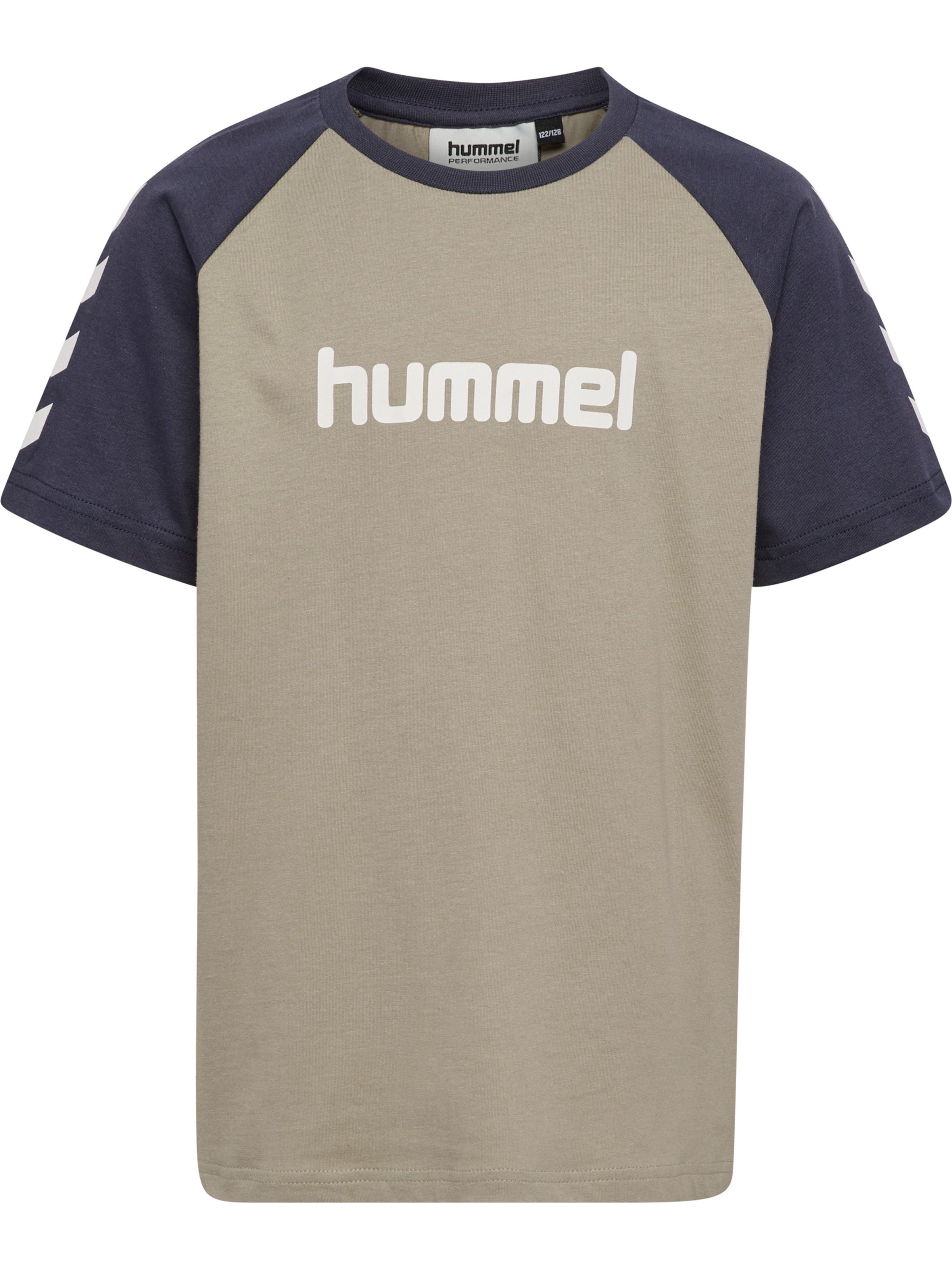 Hummel Functioneel shirt in 110-116 in de kleur Navy / Grijs, Productweergave
