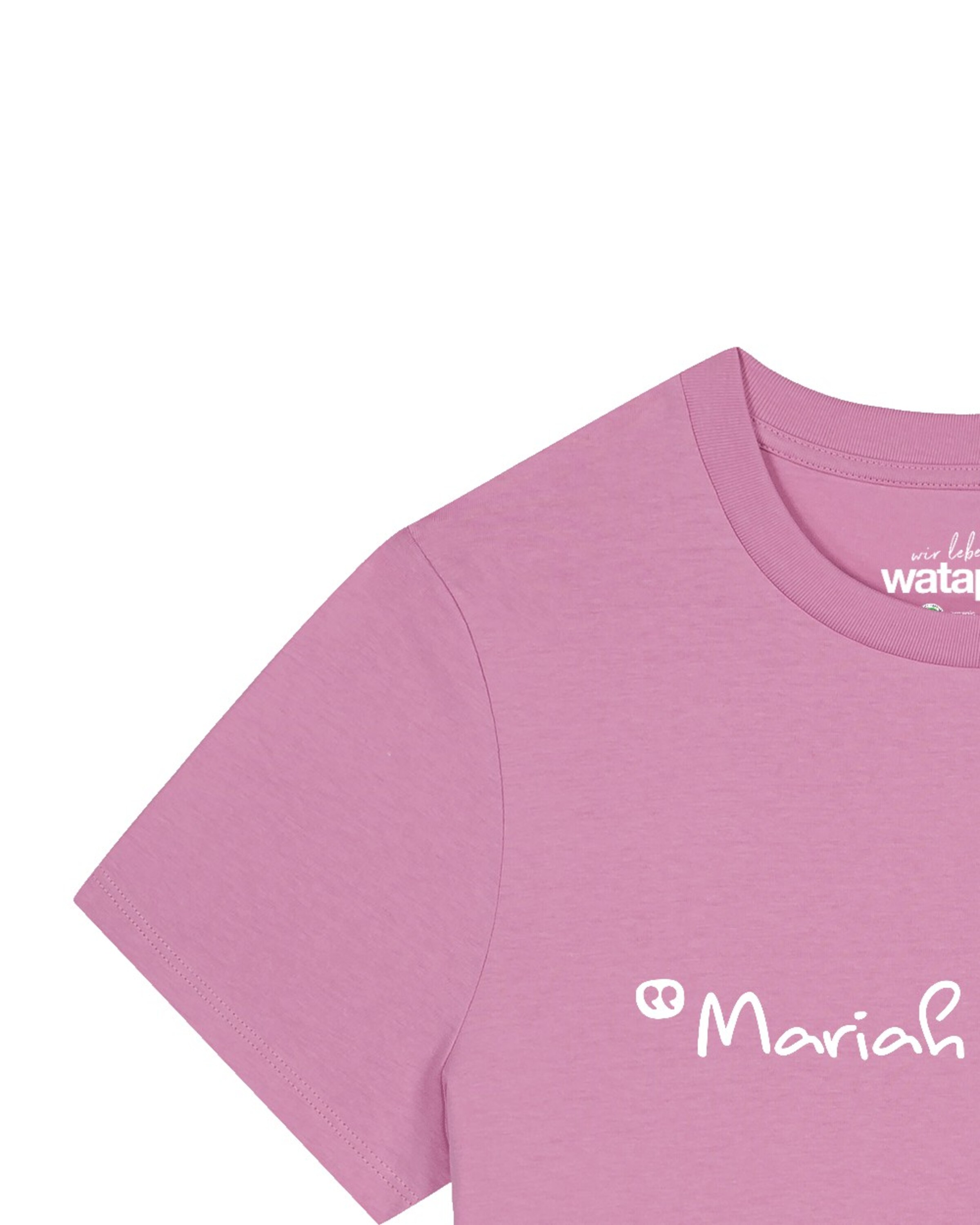 T-shirt 'Mariah Is Coming' Watapparel en rose