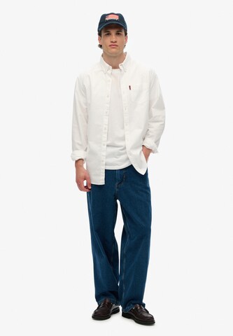 Superdry Regular fit Button Up Shirt in White