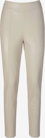 Basler Skinny Pants in Grey: front