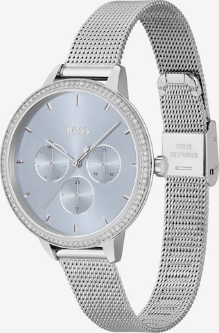 BOSS Black Analog Watch in Silver