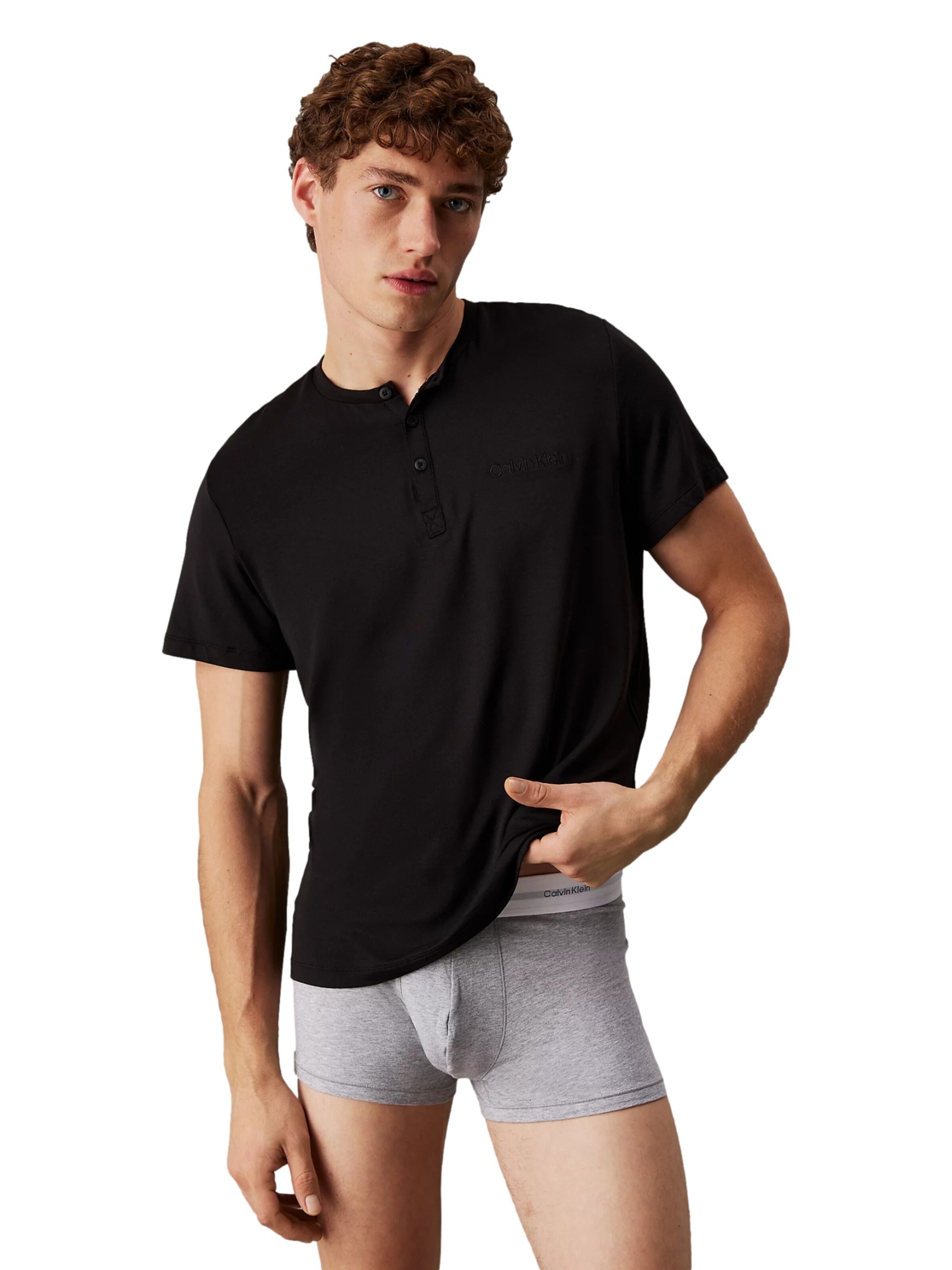 Maglietta di Calvin Klein in nero: frontale