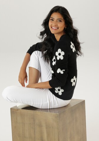 Aniston SELECTED Pullover in Schwarz