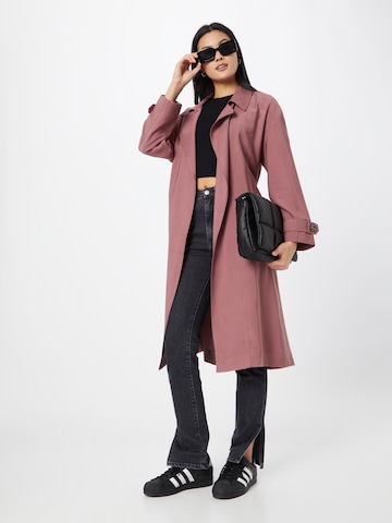 ABOUT YOU Between-Seasons Coat 'Vicky' in Pink