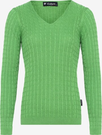 DENIM CULTURE - Jersey 'BEATRICE' en verde: frente