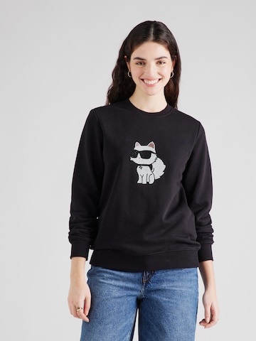 Karl Lagerfeld - Sweatshirt em preto: frente