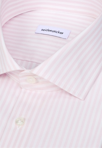 Coupe slim Chemise business SEIDENSTICKER en rose