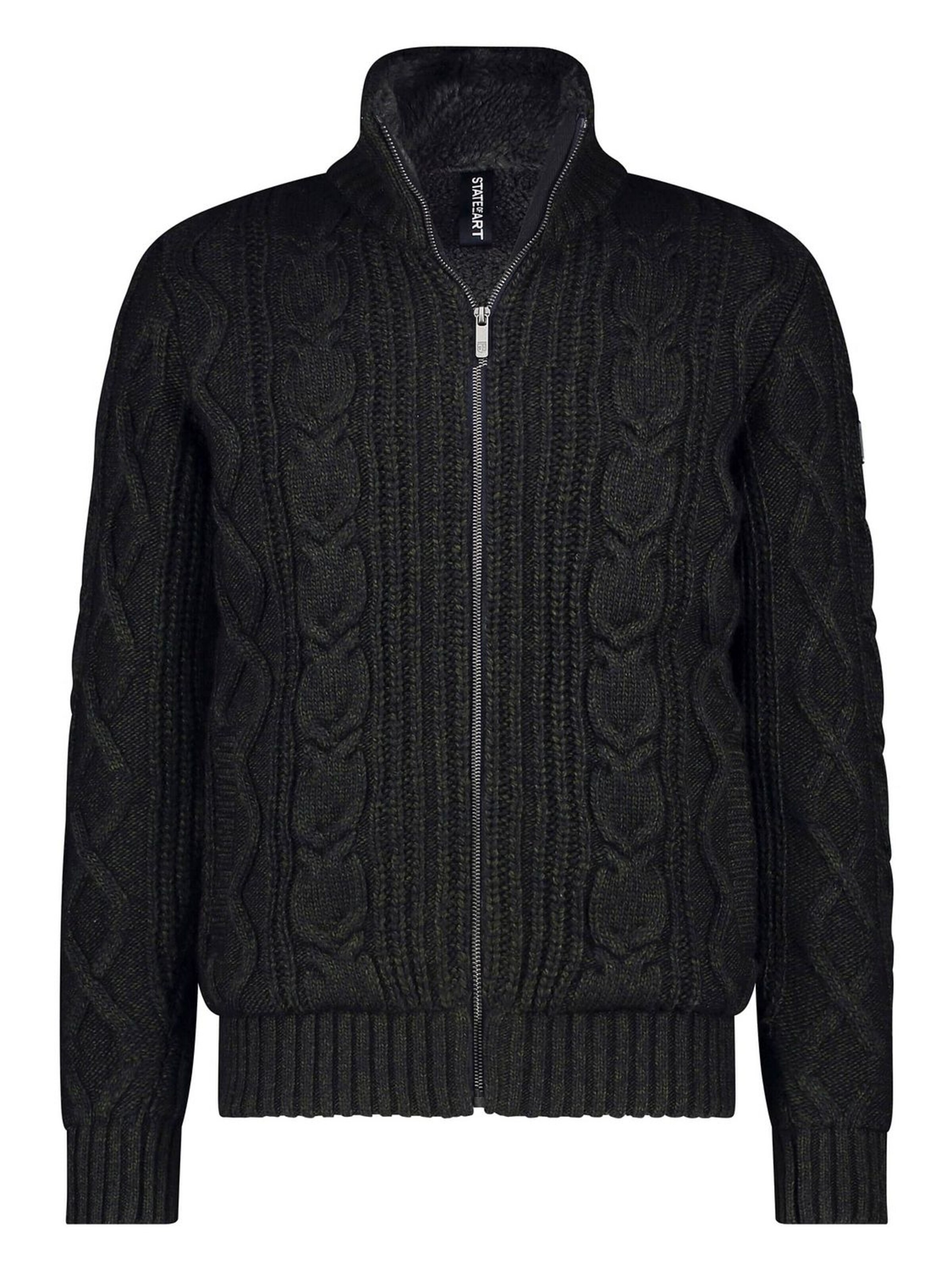State of Art Knit Cardigan in Green: front
