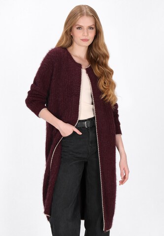 DreiMaster Vintage Strickmantel in Lila: Vorderseite