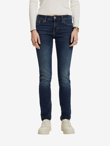 ESPRIT Slimfit Jeans in Blauw: voorkant