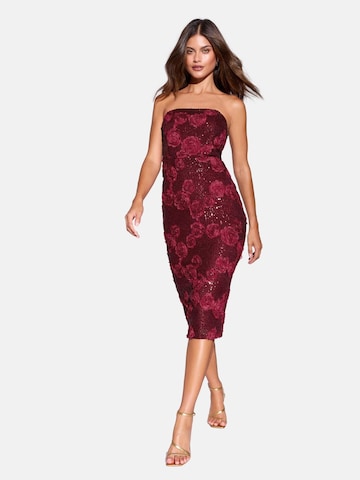 Robe de cocktail Lipsy en rouge : devant