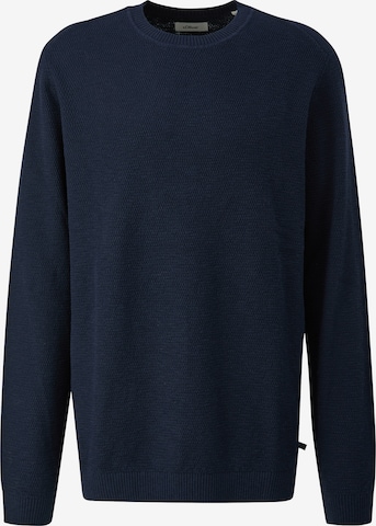 Pull-over s.Oliver Men Big Sizes en bleu : devant