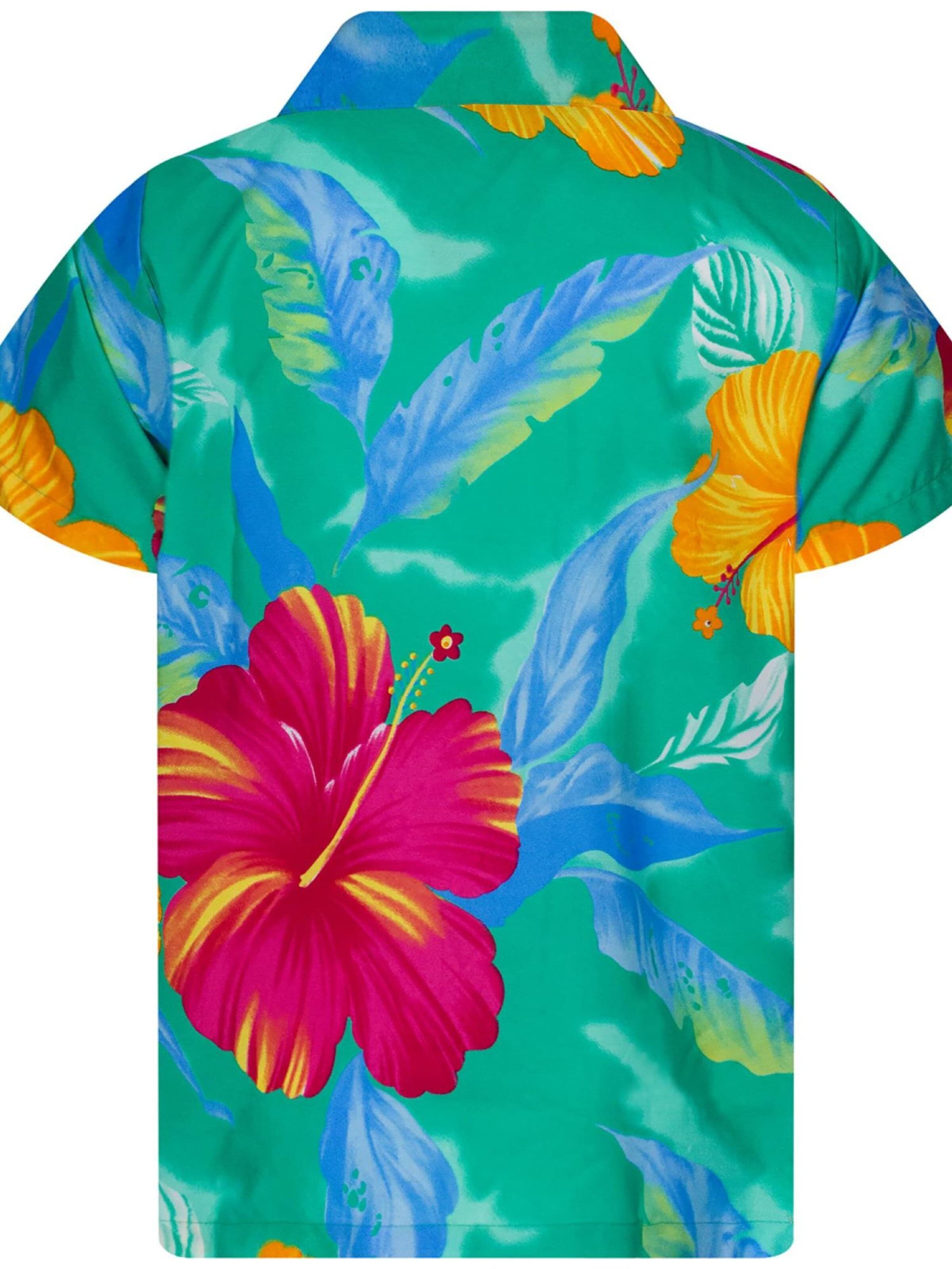 Maglietta 'Big Flower' di King Kameha in blu