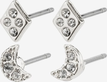 Boucles d'oreilles Pilgrim en argent : devant