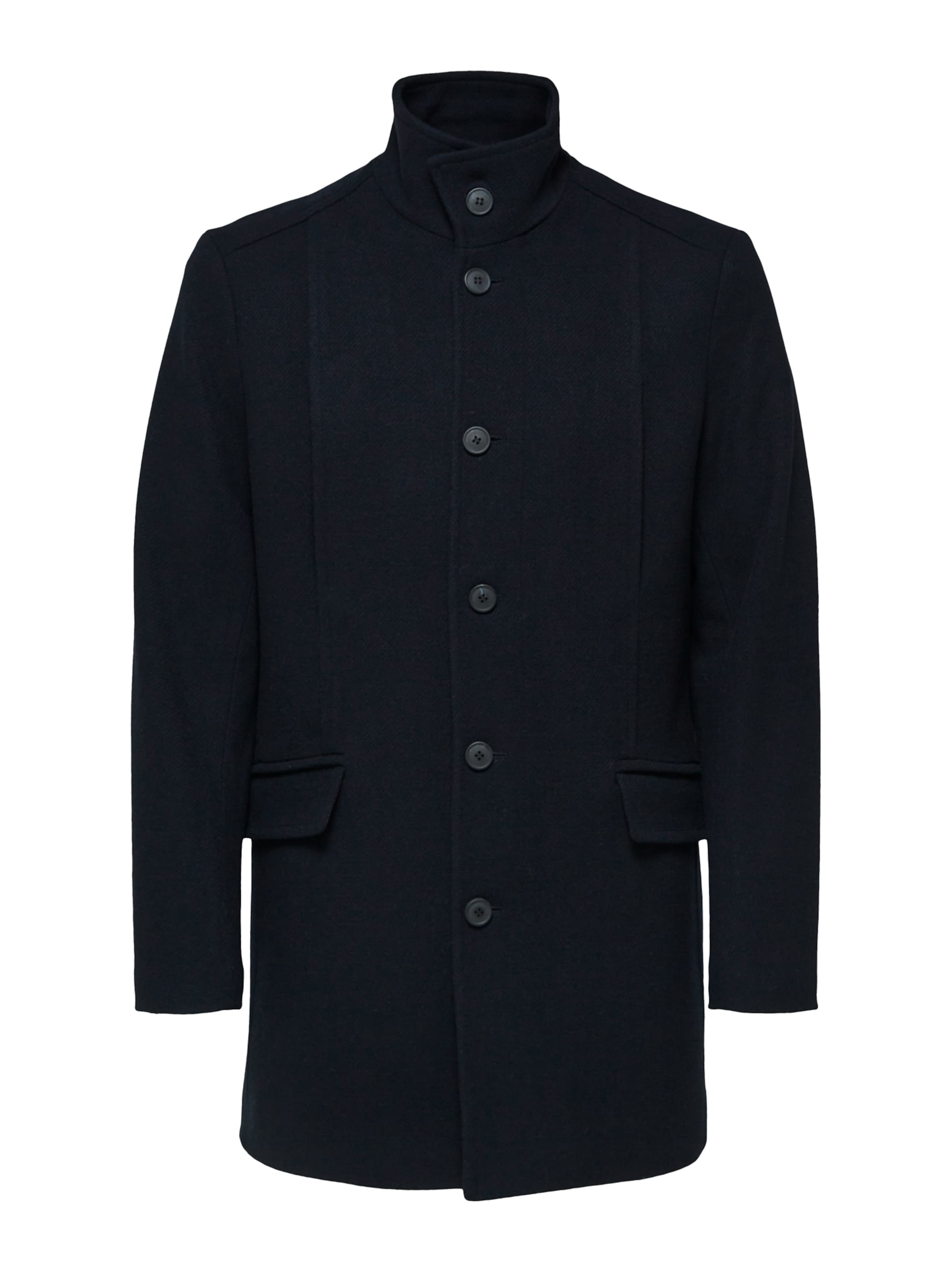 SELECTED Between-Seasons Coat 'SLHZMORRISON' in Blue: front