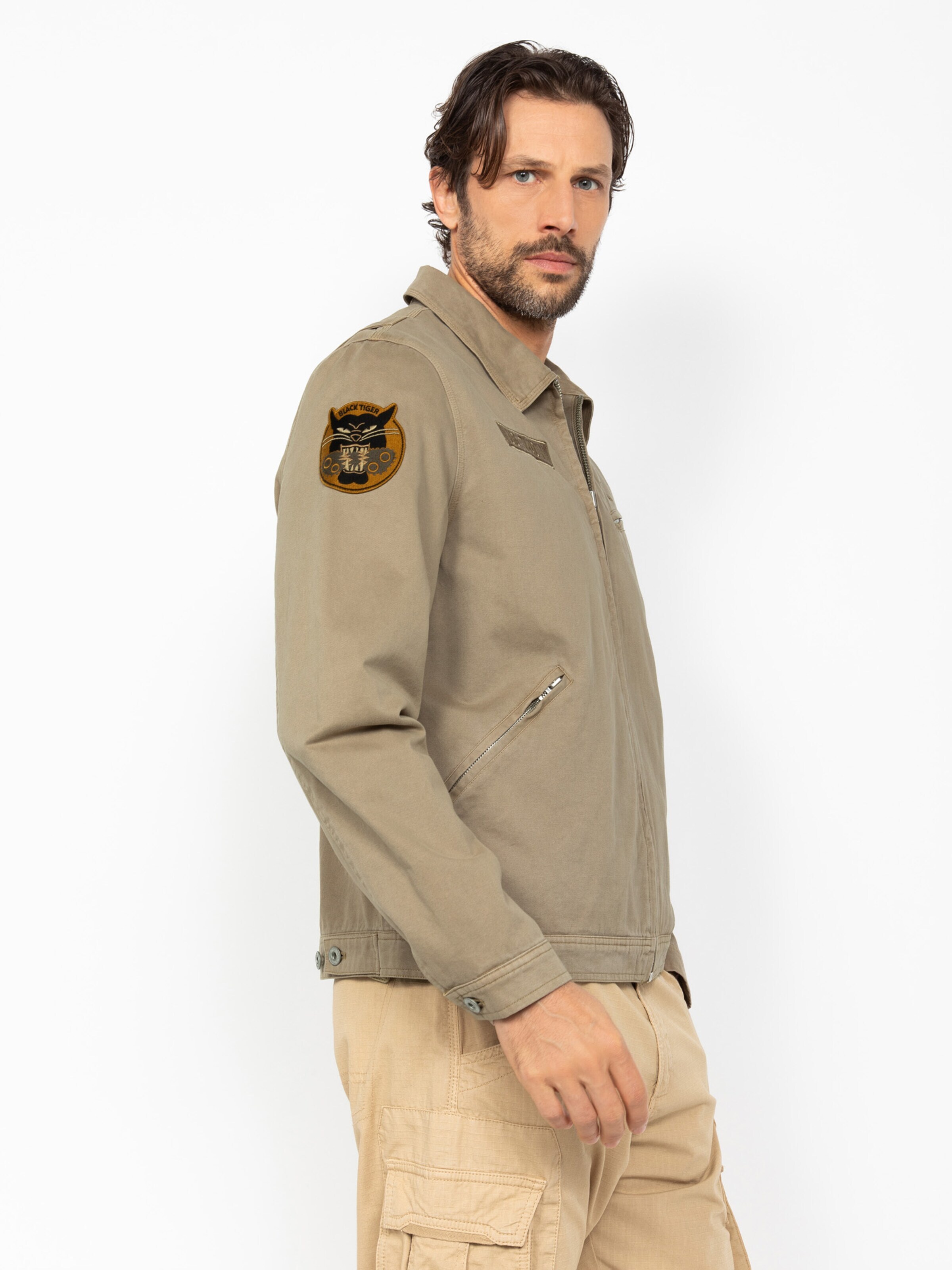 Manteau mi-saison Schott NYC en marron