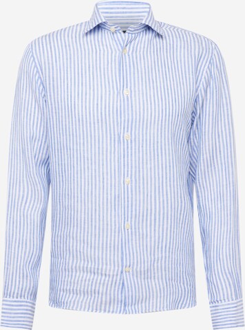 Coupe regular Chemise 'Marc' Matinique en bleu : devant