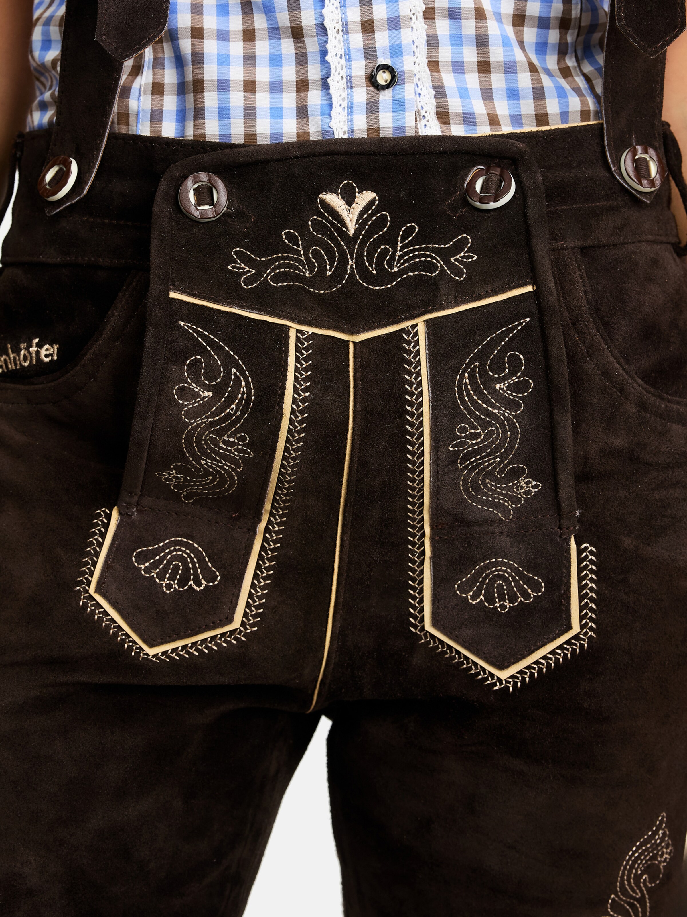 Steigenhöfer Regular Trachtenhose 'Annika'‌‌‌‌‌‌ in Braun
