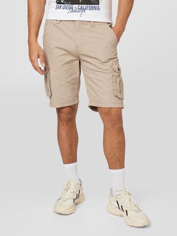 Jack's Regular Cargobroek in Beige: voorkant